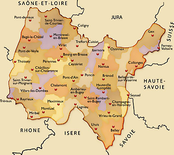 Carte des cantons